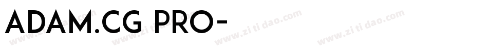 ADAM.CG PRO字体转换